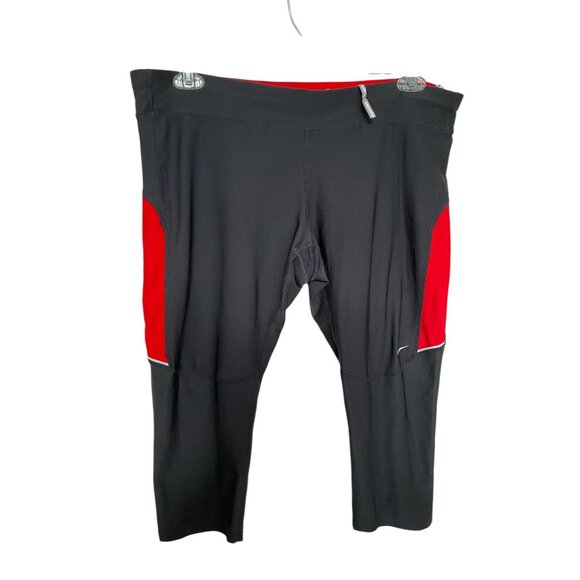 Nike Womens Black with Red Accents Dri-Fit Stretch Pants Size 1X - Picture 1 of 11